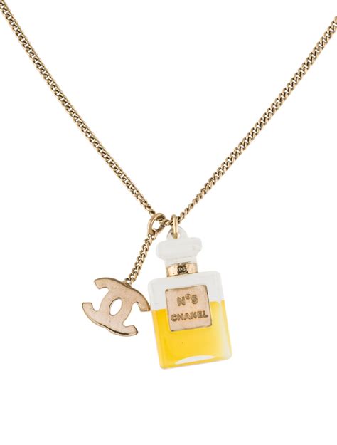 chanel perfume bottle pendant|faceted perfume bottle necklace.